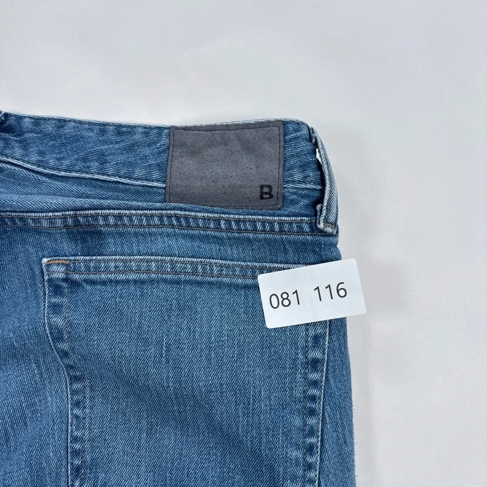 Bonobos Mens Jeans 33x30 Blue The Blue Jean Straight Leg Minimalist Streetwear